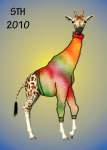 Large Giraffe Badge